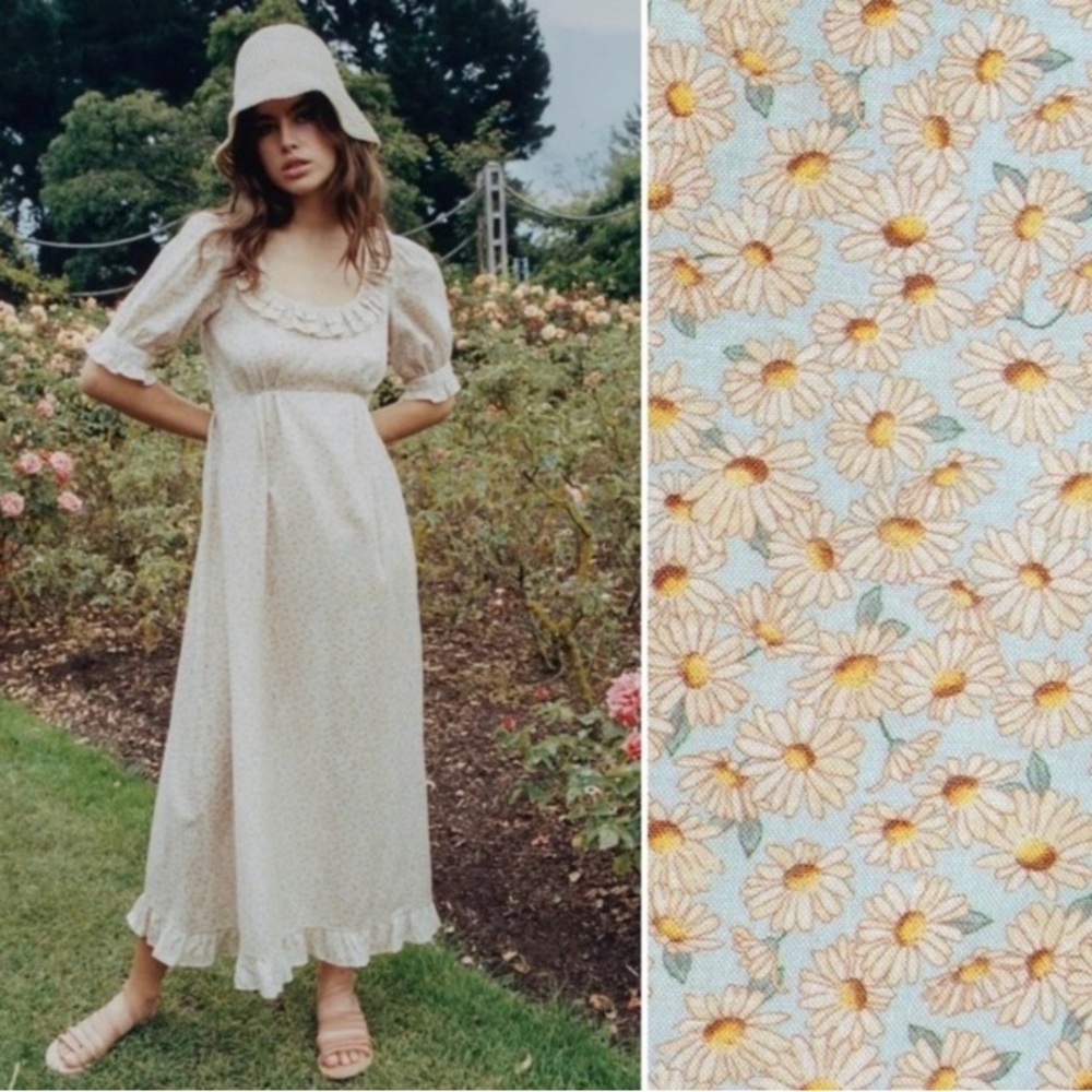 Christy Dawn Meadow Dress in Blue Floral